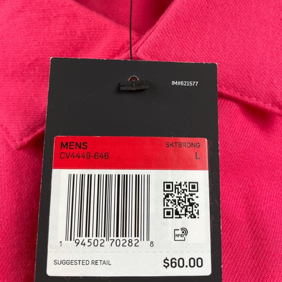 Nike SB Flannel Skate Button Front Top Pink CV4449-646 Large and XL - Picture 6 of 8